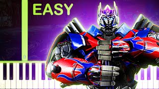 Transformers Rise of The Dark Spark Theme Song - EASY Piano Tutorial screenshot 3