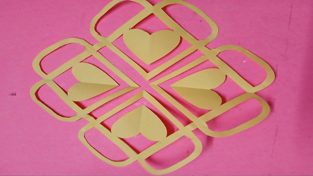 How to make amazing love papercutting..