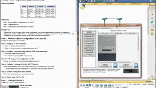 2.3.2.5 Packet Tracer Implementing Basic Connectivity