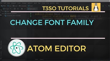 How to Change Font Family in Atom Editor