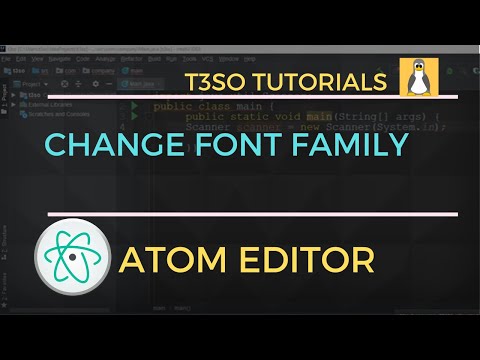How to Change Font Family in Atom Editor