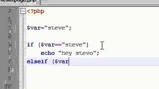 PHP Tutorial    5    if elseif else
