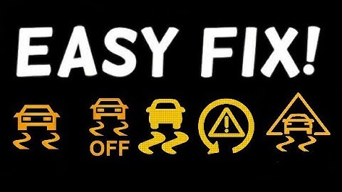 How to Fix and Reset ESC (Traction Control) Warning Light Stays On or Flashing Without a Scanner