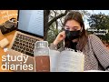 study diaries | library trips, college vlog and coffee shop break ☕️