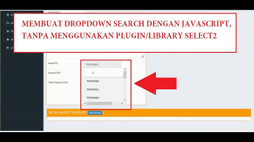 Dropdown search tanpa plugin/library select2 | Versi CI dan Native