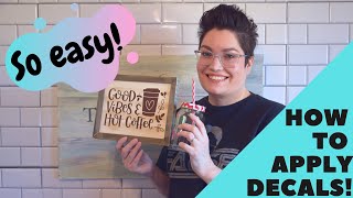 How to Apply Vinyl onto Curved and Flat Surfaces with Transfer Tape!