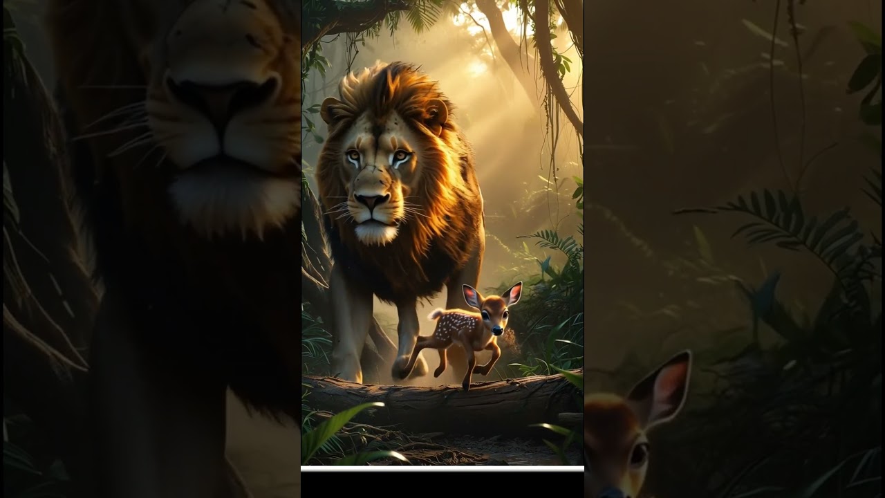 Epic Lion Hunt in the Wild Jungle | Realistic 3D Animation | Wildlife Action 2025