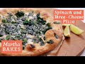 Martha Stewart’s Three Cheese Spinach Pizza | Martha Bakes Recipes