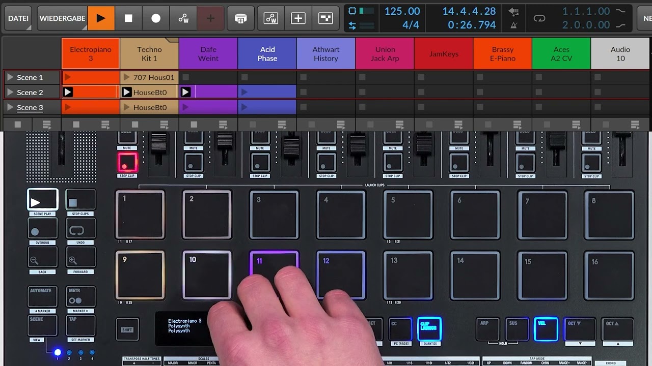 KeyPad Pro Tutorial 3 - Clip Launcher