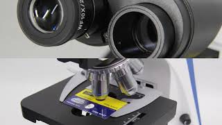 OPTO-EDU A12.2603-B Laboratory Biological Microscope, Binocular, Infinity Plan, Quintuple