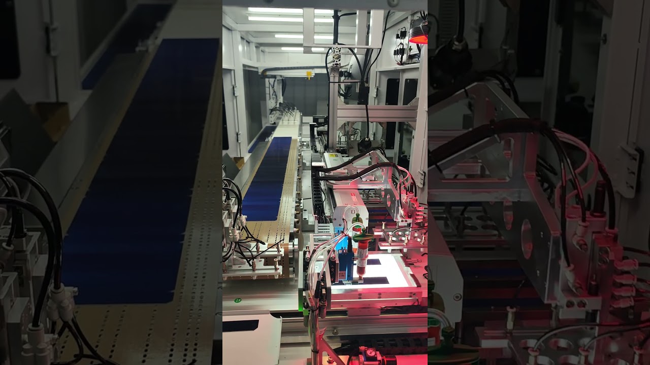 #shingledsolarcell shingled solar cell tabber stringer #tabberstringer right angles and bevel