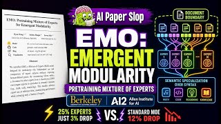 EMO: Pretraining Mixture of Experts for Emergent Modularity (May 2026)