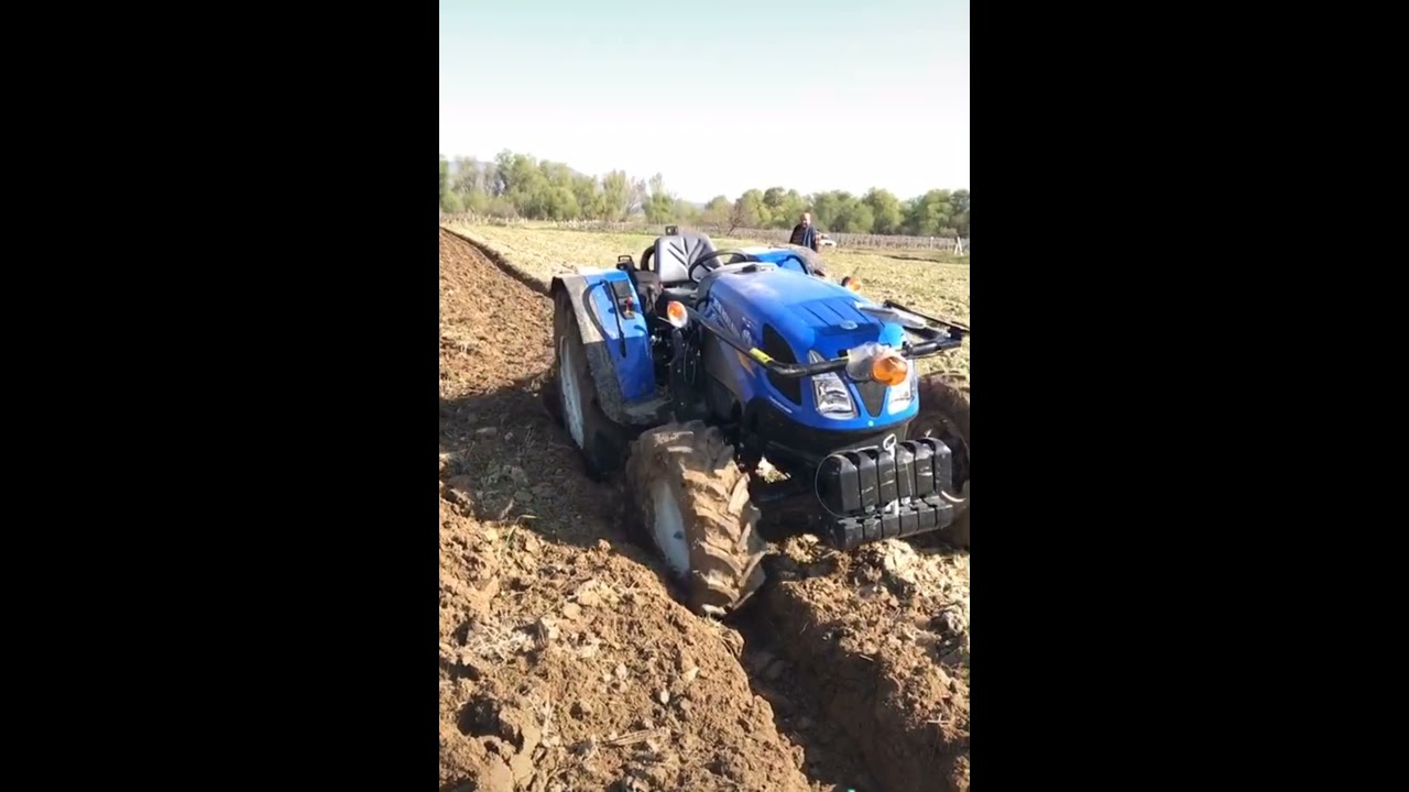 Newholland T580B 4 lü 12lik pulluk çekimi 