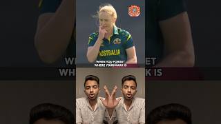 Kim Garth forgot her bowling mark! 😂🏏 #worldcup2026