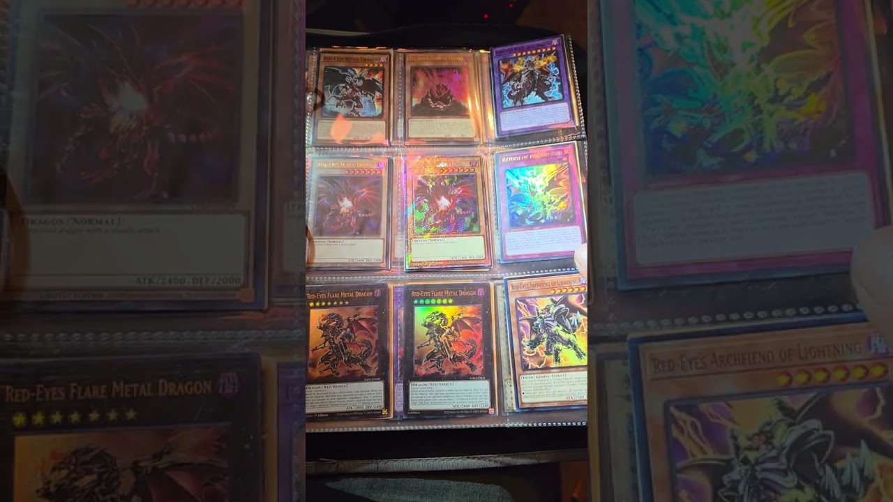 Yugioh foils, starlight rares, blue eyes pages, dark magician pages, 25th anniversary stamp 