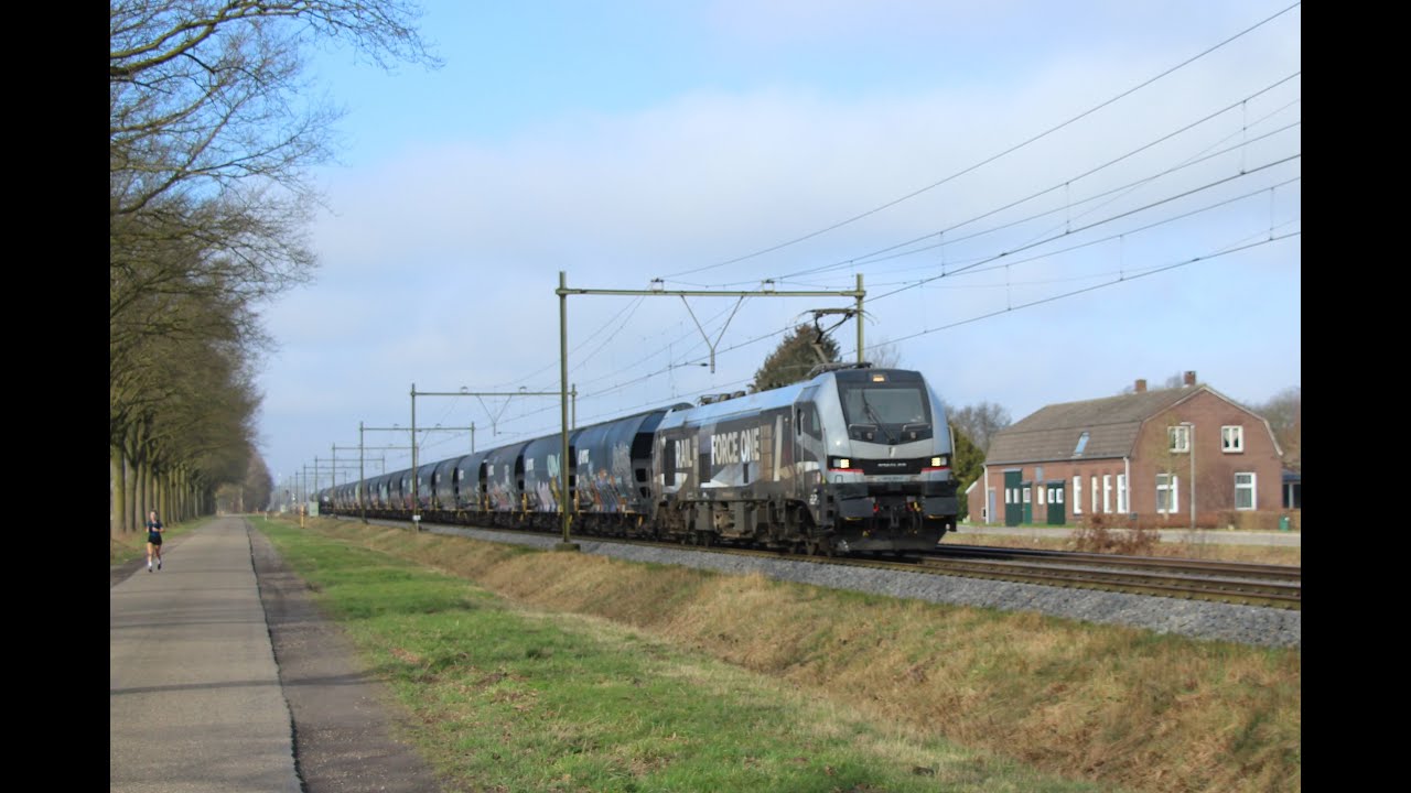 Video compilatie van treinen op zondag 23 februari 2025 in Hegelsom