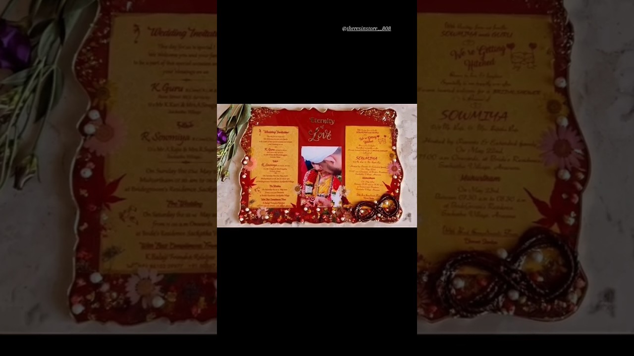 Wedding essentials preserved for eternity ♾️❤️(Insta/Fb: theresinstore__808) 