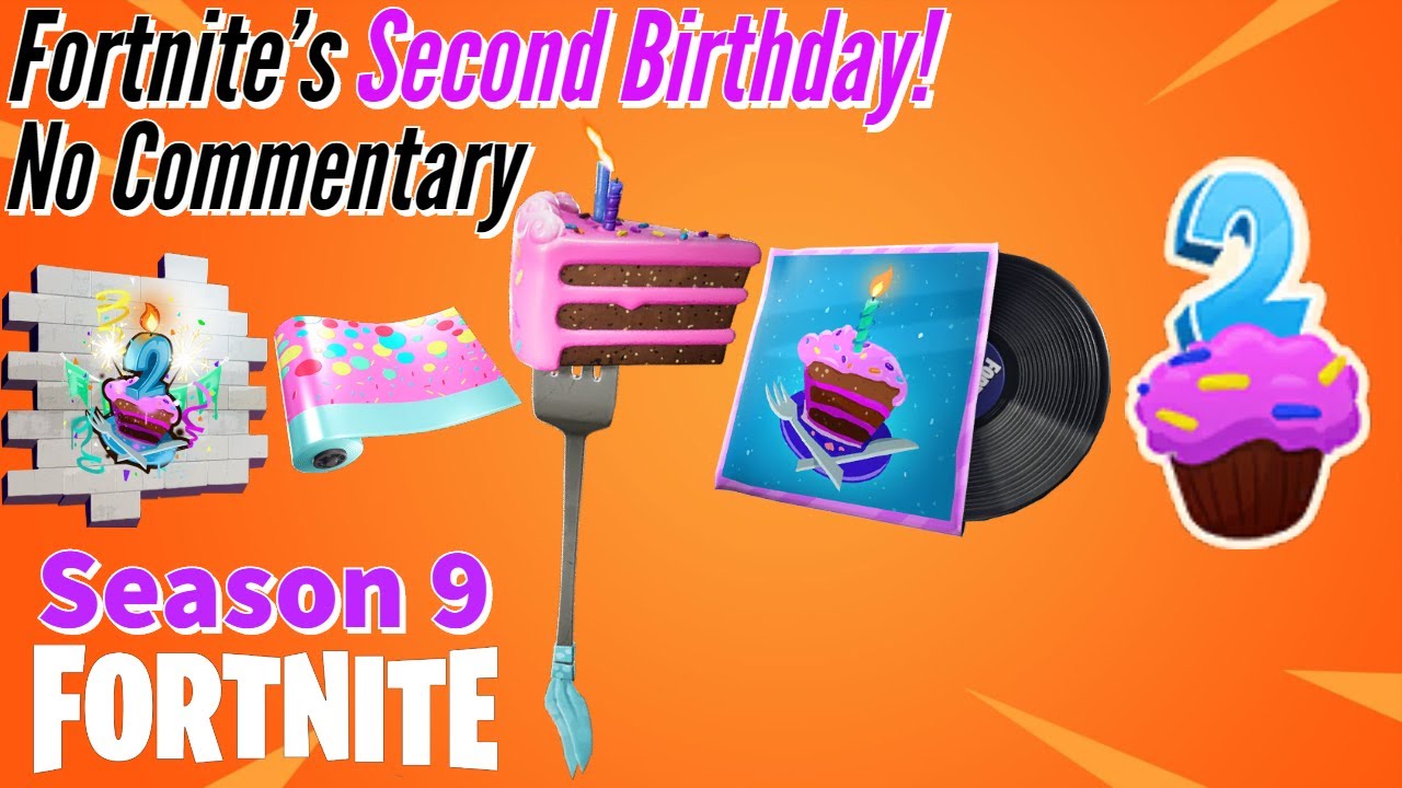 Fortnite's Second Birthday! || Fortnite: BR - (Season 9) - No Commentary