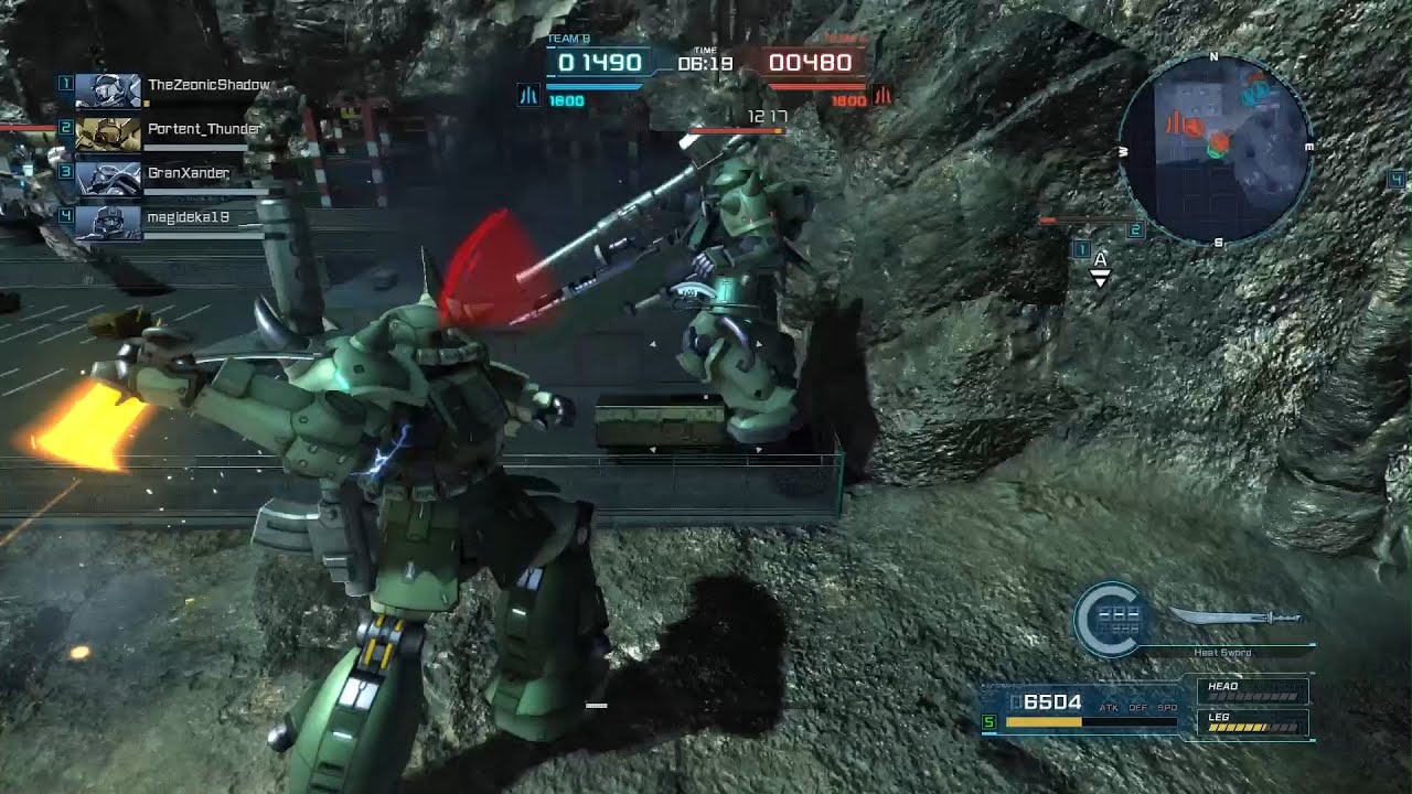 High Mobility Zaku II Ground Type (Alma Stirner) in 350 Basic Match at Underground Base