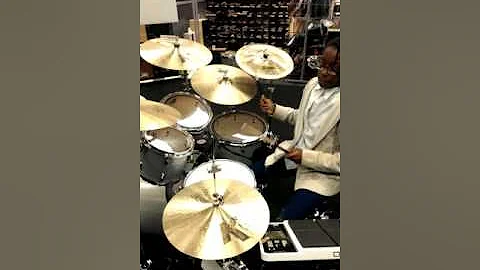 Little Kimberly wheeler on the drums