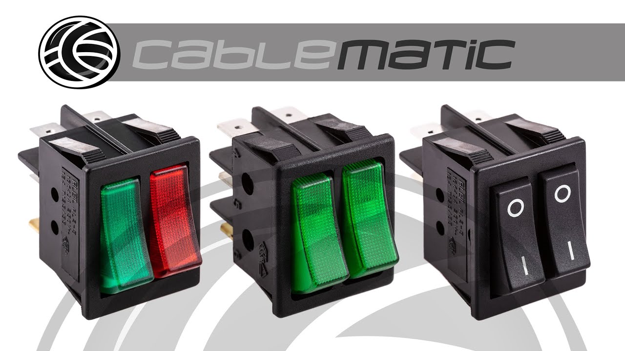 Aexit 5x DPDT I/O 2 positions Lampe verte Interrupteur à bascule pour bateau 6 broches AC250V 15A GR446016P536901N