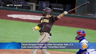 Texas Rangers Fired Up After Fernando Tatis Jr.'s Late Grand Slam Breaks "Unwritten Rules"