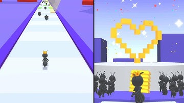 🐜🐜🐜Tiny Run 3D New mobile game All maxx level running ant Android gameplay