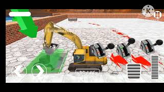Projek Excavator pindahkan batu/games screenshot 1