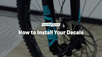 How to Install Your Decals - Ground Keeper Custom