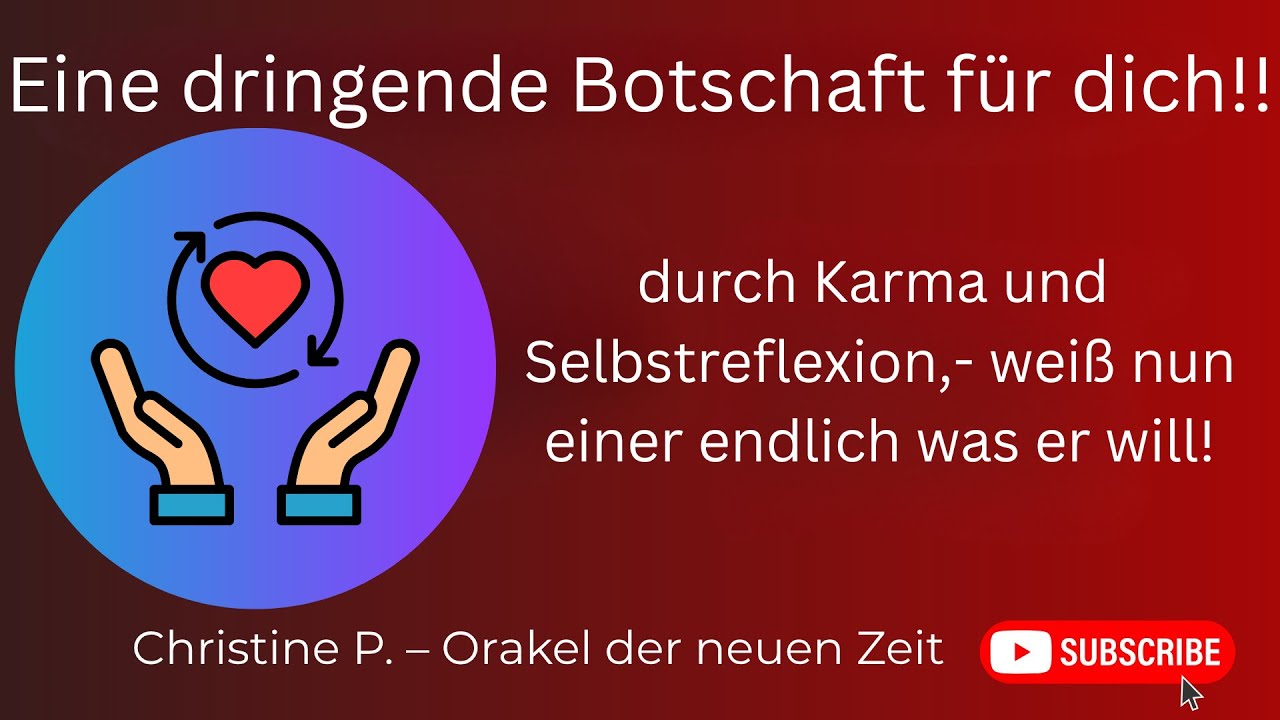 🐞 Eine dringende Botschaft für dich! 😁 durch eine Karma Abrechnung, weiß nun jemand, was er will 💕