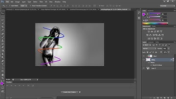 How To Create Multi-Colored Glowing Lines Photoshop Tutorial