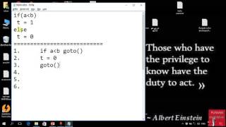 23  three address code if else example 1  By Punjabi Revolution