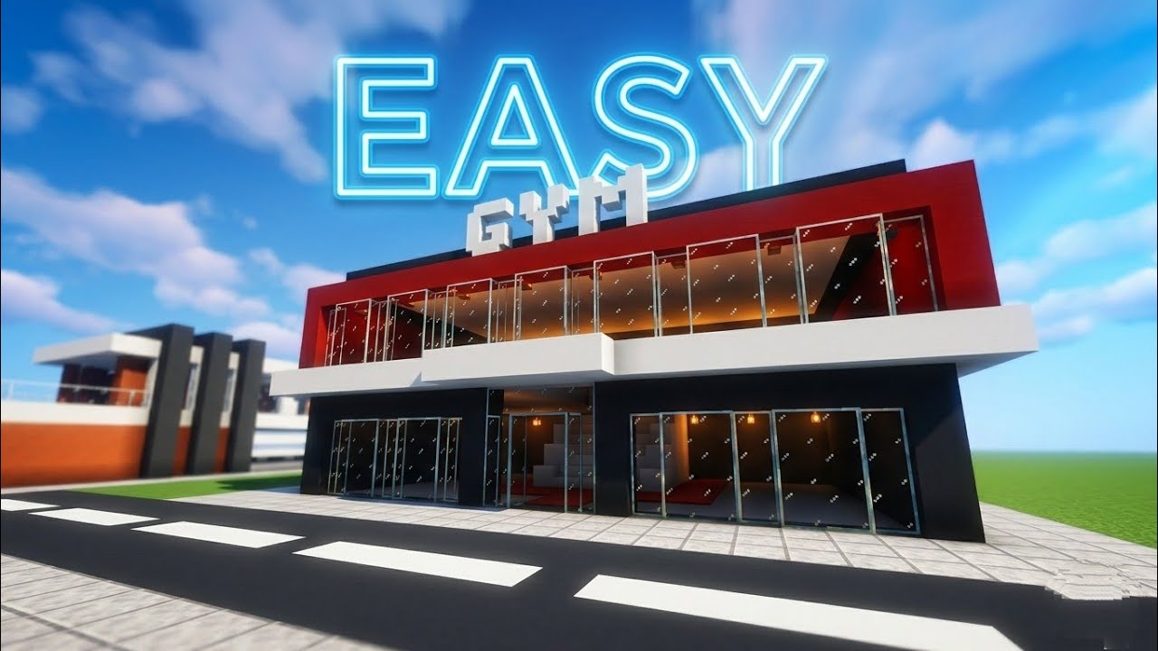 How To Build GYM Minecraft Tutorial - YouTube