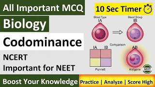 Codominance | Important MCQs | NCERT | Class 12 Biology