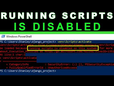 Running scripts is
