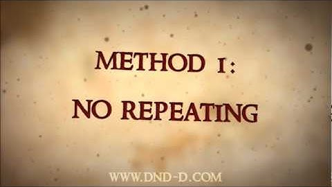 D&D Quick Tips - Inattentive Players