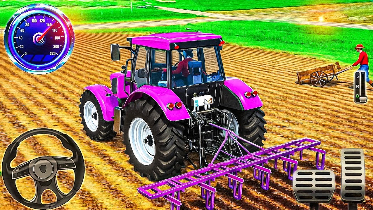 Mega Tractor Driving Simulator - Tractor Farming Game - Android GamePlay 