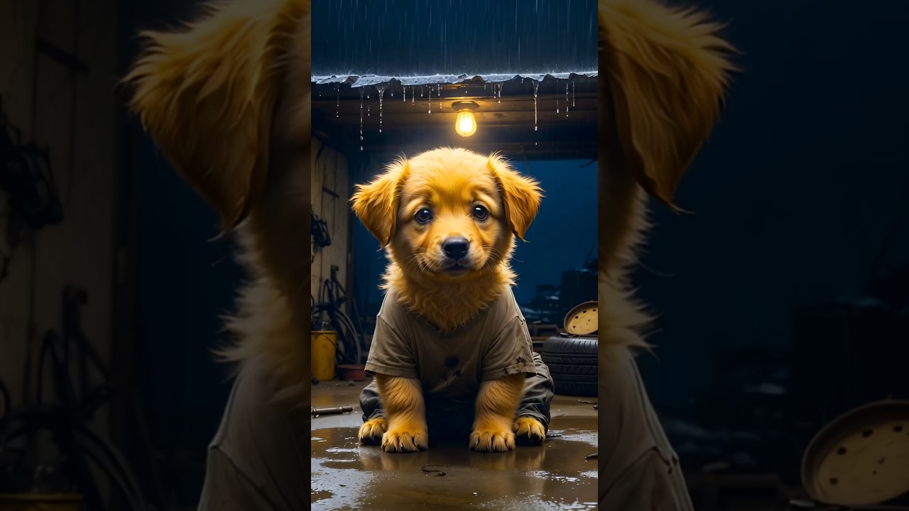 From a Broken Garage to Hope | The Story of a Little Yellow Puppy 