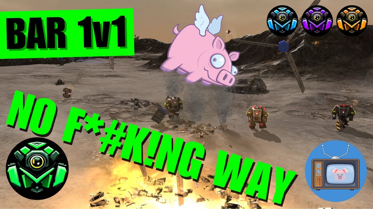 Beyond All Reason 1v1 Live Cast #27 - Pigz Vs TANKTOM - BAR 1.1 - Unfair Battles Series