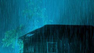 Stop Overthinking & Sleep Fast 🌧️ Torrential Rain on Metal Roof & Thunderstorm Sounds All Night