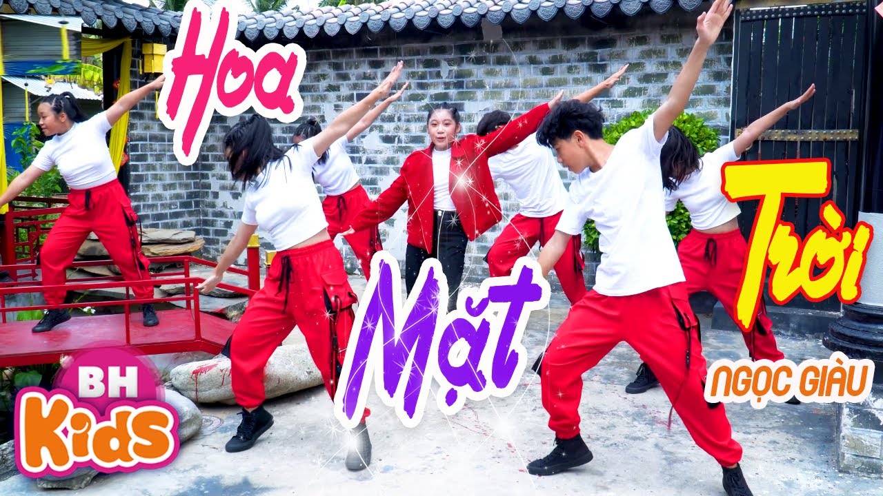 HOA MẶT TRỜI NGỌC GIÀU Nhạc Thiếu Nhi Remix Nhảy ...