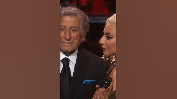 Thumbnail of Lady Gaga escorts Tony Bennett off stage for the last time