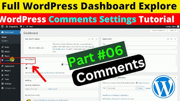 WordPress Comments Option Settings Tutorial Part # 6