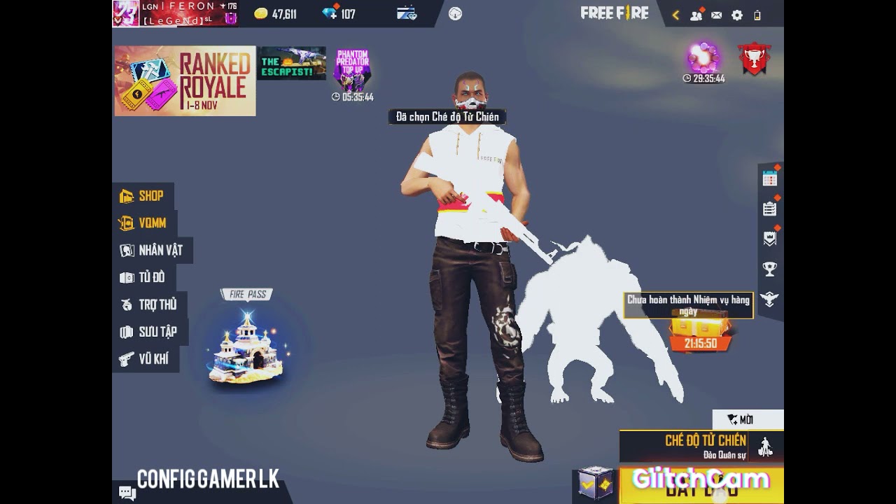 FREE FIRE GAMEPLAY IN MINECRAFT GRAPHICS (ULTRA LOW POTATO GRAPHICS)