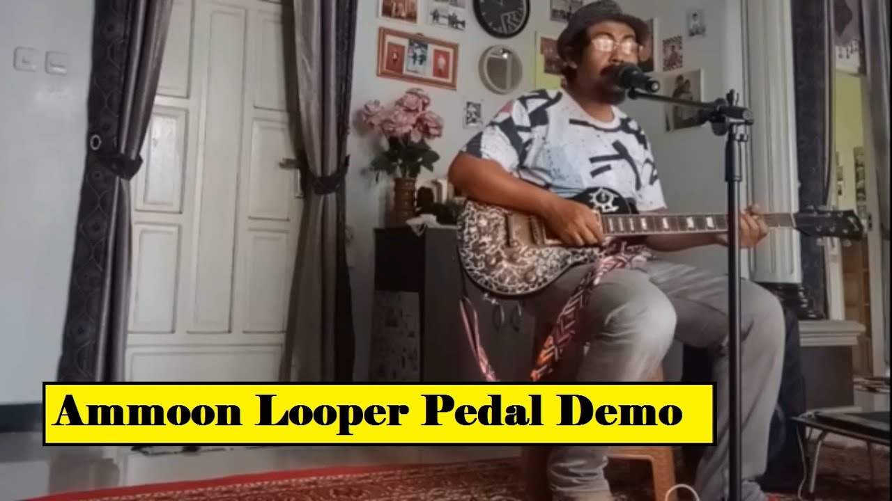 Main Gitar Pake Looper Pedal Efek Mini Ammoon Looper Di Dapur Mama Zidna