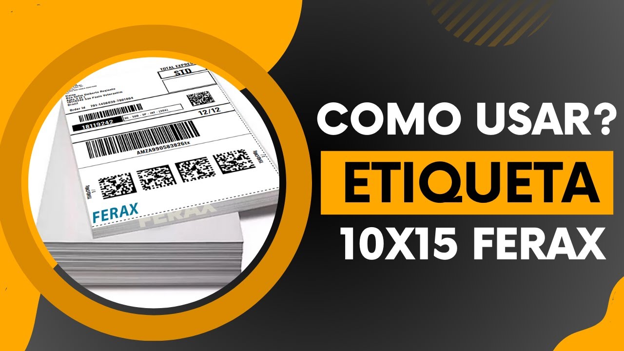 Como Usar a Etiqueta de Resma 10x15 da Ferax | Guia Completo