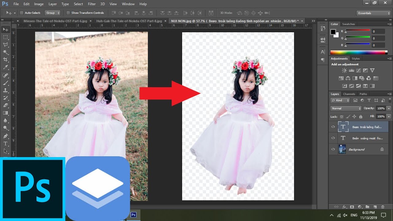「Photoshop CS6」‣ Cách xóa phông nền ảnh ～ remove.bg... - youtube
