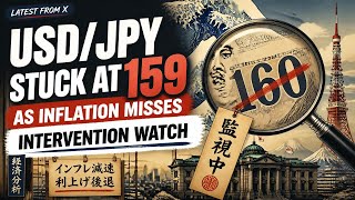 【X News】USD/JPY Stuck at 159 as Inflation Misses: Intervention Watch