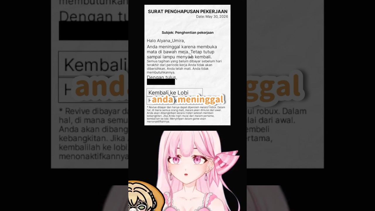 Susah banget nyari kerja zaman sekarang 😭 #vtuber #trending #roblox