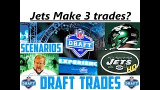 Jets Make 3 Draft Trades??? | New York Jets Crazy Mock Draft Update | JetsHQ